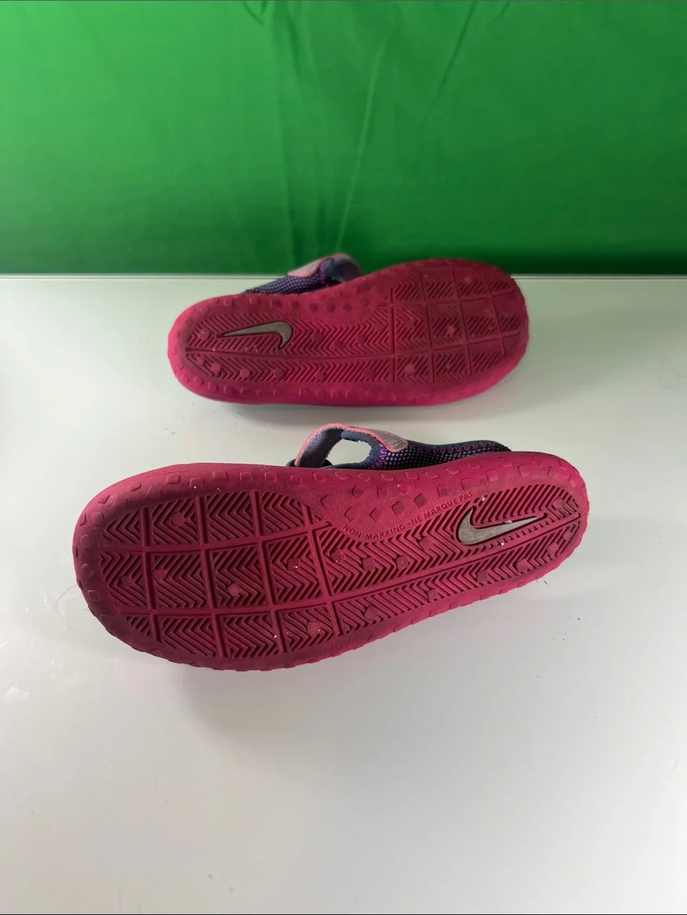 Nike Kids Pink and Purple Closed-Toe Sandals